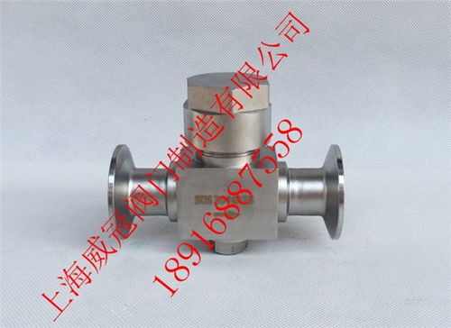 富錦衛生級單法蘭單螺紋蝶閥上海威冠閥門制造